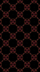 Ornate geometric pattern and abstract multicolored background