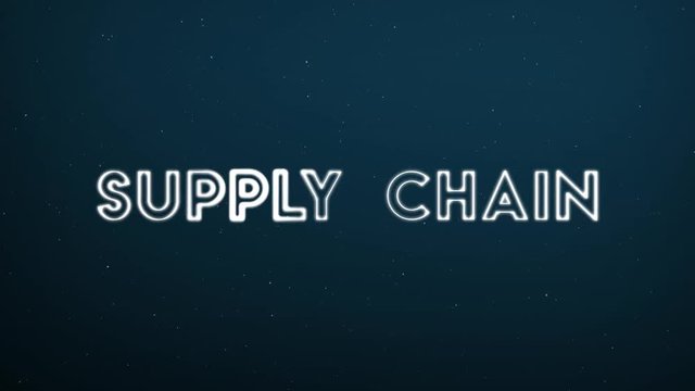 Computer generated, Supply Chain technology animation