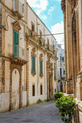Fototapeta na wymiar View of the old town of Martina Franca, Apulia, Italy