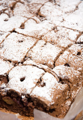 Brązowe ciasto