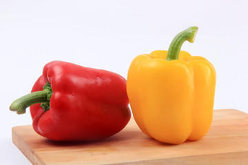 paprika with a white background