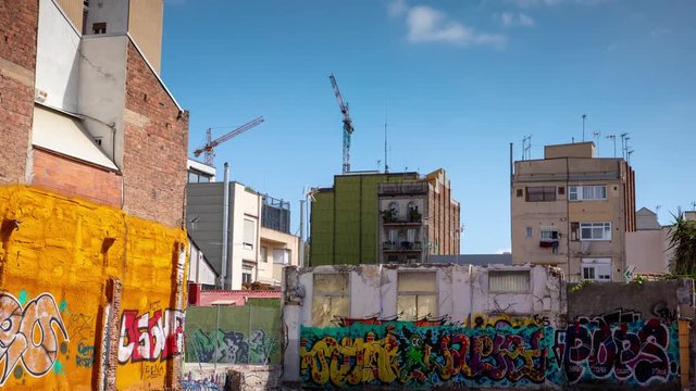 barcelona poblenou city streets urban industry