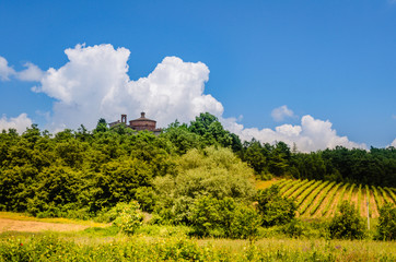 San Galgano landscape and Hermitage of Montesiepi