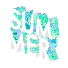 Summer concept isometric illustration