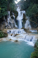 Fototapeta na wymiar Kouang Si waterfall in Laos