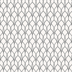 Fototapeta premium linear vector pattern with abstract gable with geometric curve line. pattern is on swatches panel