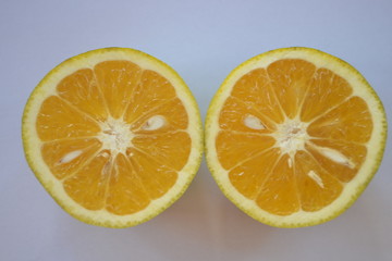 Fresh Orange slice isolated