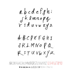 벡터 문자 / 손으로 쓴 글씨체