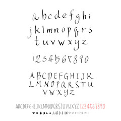 벡터 문자 / 손으로 쓴 글씨체