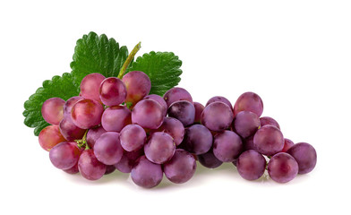 Red Grapes isolated on a white background