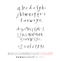 벡터 문자 / 손으로 쓴 글씨체