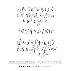 벡터 문자 / 손으로 쓴 글씨체