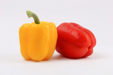 paprika with a white background