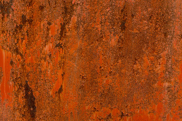 Peeling paint texture in abandoned home.