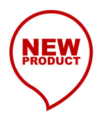 red vector banner new product