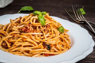 Pasta spaghetti bolognese