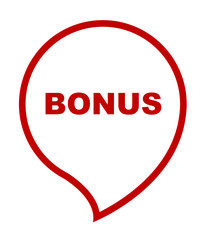 red vector banner bonus