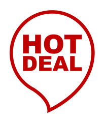 red vector banner hot deal