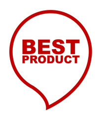 red vector banner best product