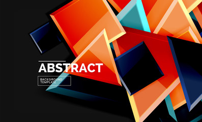 Squares and triangles geometrical background