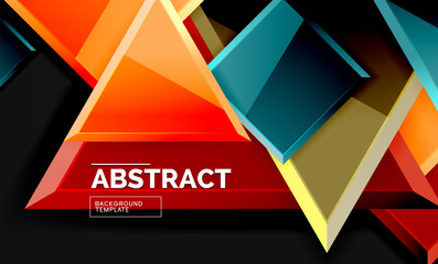 Squares and triangles geometrical background