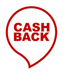red vector banner cash back