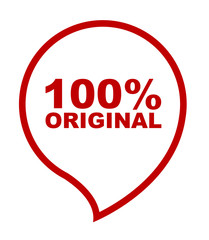 red vector banner 100% original