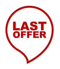 red vector banner last offer