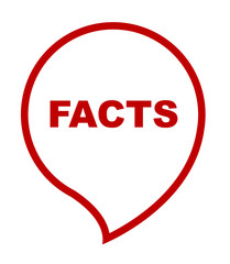 red vector banner facts