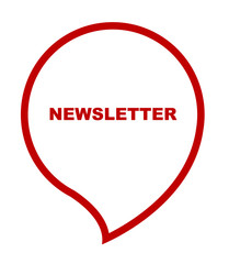 red vector banner newsletter