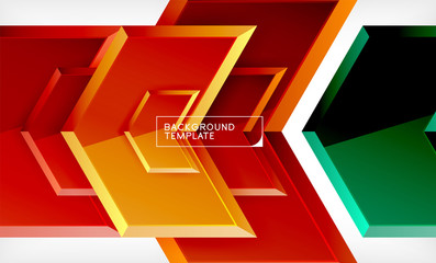 Arrow geometrical abstract background, directional wallpaper concept