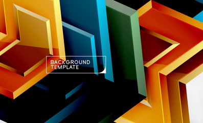 Techno arrow background, template design