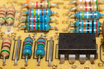 circuit board with elements