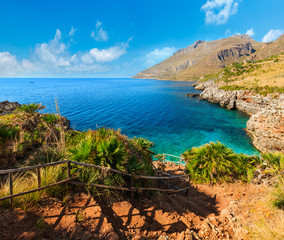 Sea bay in Zingaro Park, Sicily, Italy
