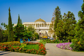 Dushanbe, capital of Tadjiistan - obrazy, fototapety, plakaty