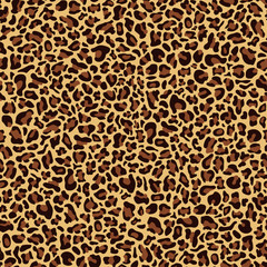 Seamless pattern of leopard skin, textile design