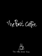 카페 포스터 / 손으로 그린 커피 그림