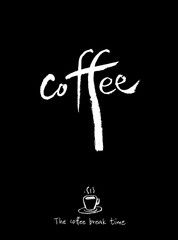 카페 포스터 / 손으로 그린 커피 그림