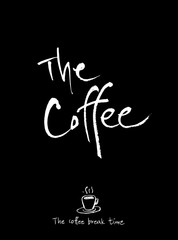 카페 포스터 / 손으로 그린 커피 그림