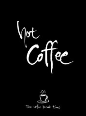 카페 포스터 / 손으로 그린 커피 그림