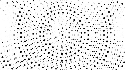 Halftone gradient pattern. Abstract halftone dots background. Monochrome dots pattern. Grunge radial texture. Pop Art, Comic small dots. Design for presentation, business cards, report, flyer, cover