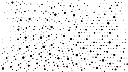 Halftone gradient pattern. Abstract halftone dots background. Monochrome dots pattern. Grunge radial texture. Pop Art, Comic small dots. Design for presentation, business cards, report, flyer, cover