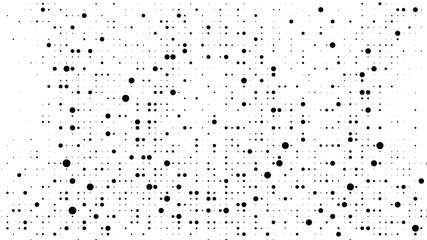 Halftone gradient pattern. Abstract halftone dots background. Monochrome dots pattern. Grunge radial texture. Pop Art, Comic small dots. Design for presentation, business cards, report, flyer, cover