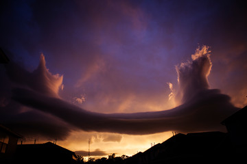 Giant Cloud After Rainstorm
