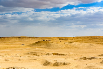 Fototapeta na wymiar View on the Giza plateau, Cairo. Egypt