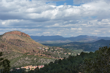 Obraz premium Serra Calderona is a long mountain range of the Valencian community, between the provinces of castellón and Valencia.