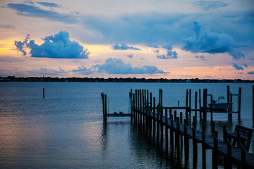 Boat Dock on the Bay, Florida