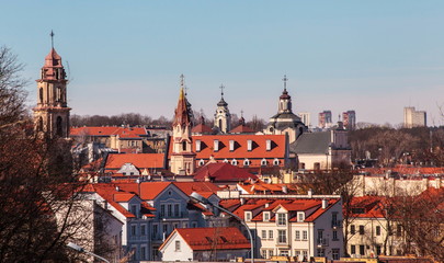 Naklejka na ściany i meble Old town of Vilnius
