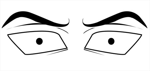 vector image of eyes