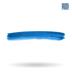 Brush stroke and texture. Grunge vector abstract hand - painted element. Underline and border design.